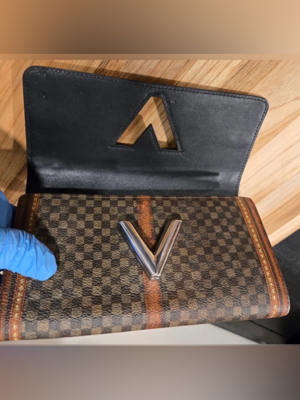 Louis Vuitton RARE Portefeuille Sarah Twist Damier Ltd Ed Wallet COA - Picture 6 of 14
